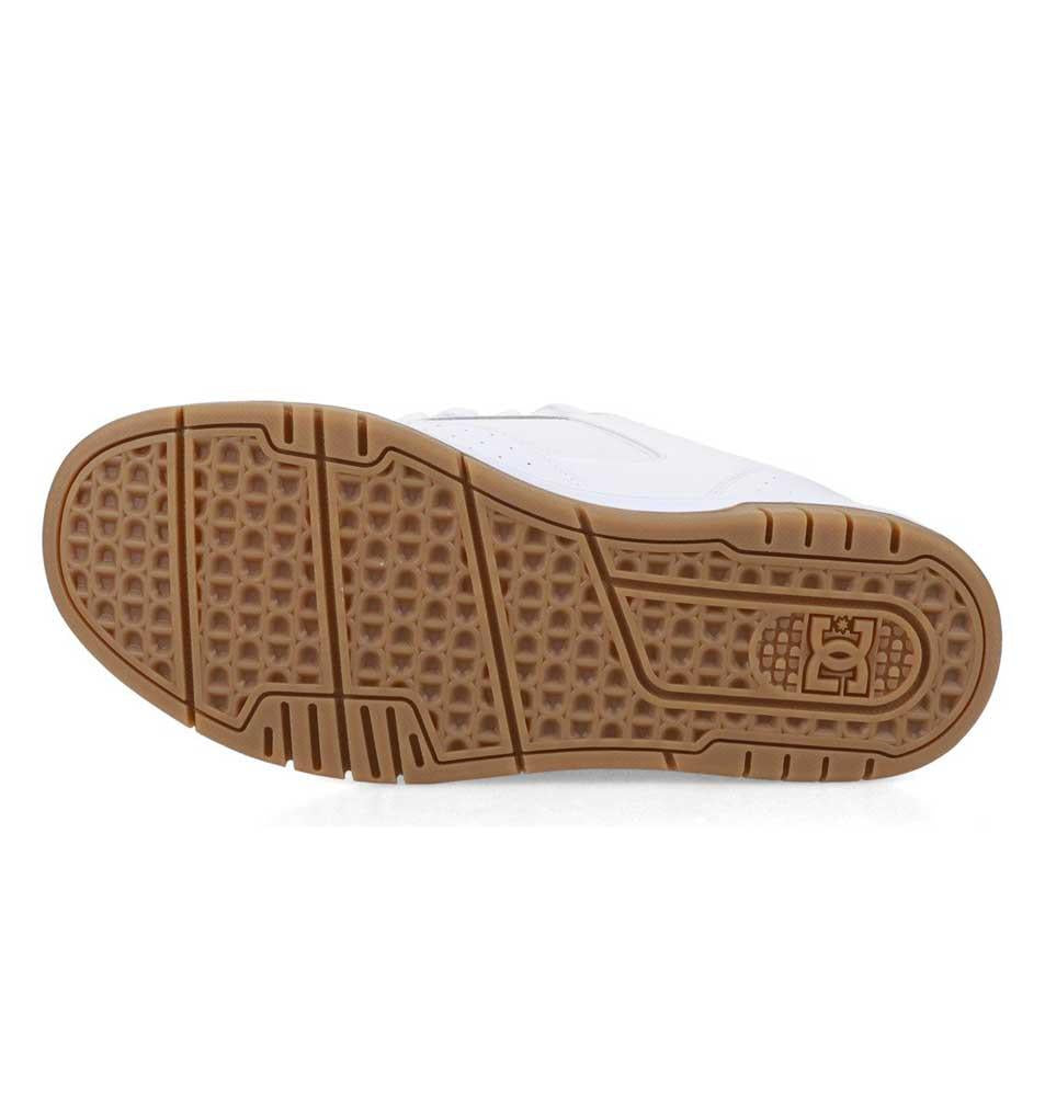 DC Coiler White Black Gum Skate Shoes