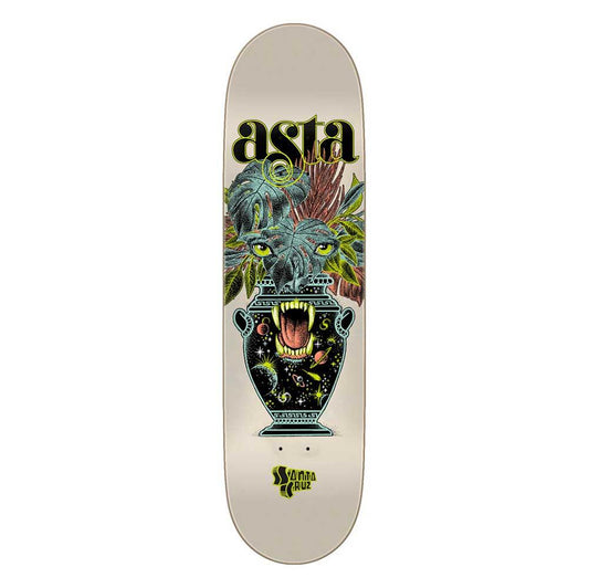 Santa Cruz Skateboard Deck Asta Cosmic Eyes Twin Off White 8.2"