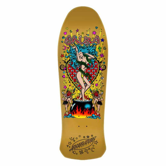 Santa Cruz Skateboard Deck Salba Witch Doctor Reissue Gold/Multi 10.4"