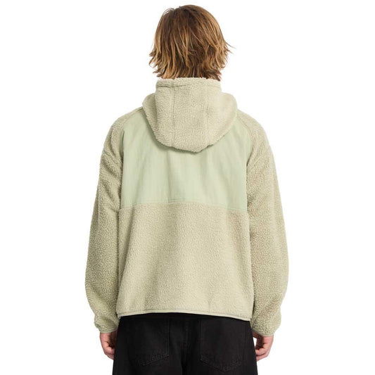 Volcom Nomaa Sherpa Zip Hooded Sweatshirt Green Tea