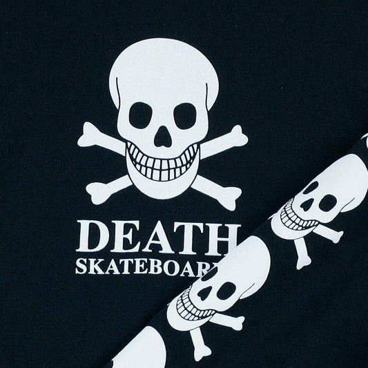 Death Skateboards Long Sleeve T Shirt OG Skull Black White Print