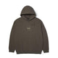 Huf Box Logo Pullover Hooded Sweatshirt Dark Earth Brown