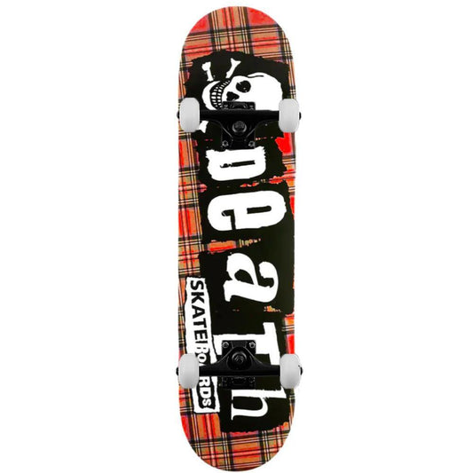 Death Punk Tartan Complete Skateboard 8.25"