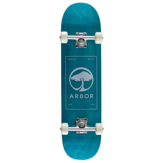Arbor Street Complete Skateboard Logo Blue 7.75"
