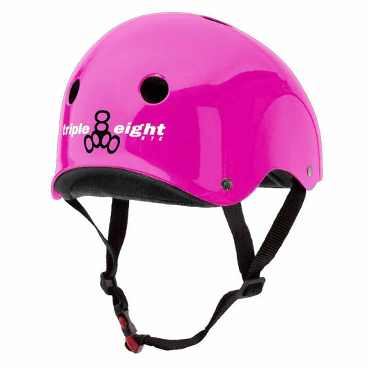 Triple 8 Sweatsaver Cert Skateboard Helmet Glossy Pink