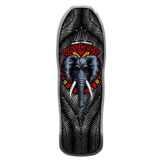 Powell Peralta Mike Vallely Elephant Silver Foil Skateboard Deck 10"