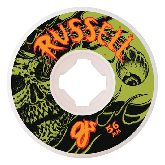 OJ Skateboard Wheels Chris Russell Optic Nightmare White 56mm 99A