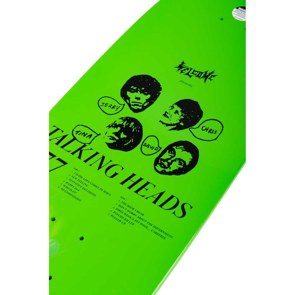 Welcome Skateboards X Talking Heads Psycho Deck Green Dip 10.1"