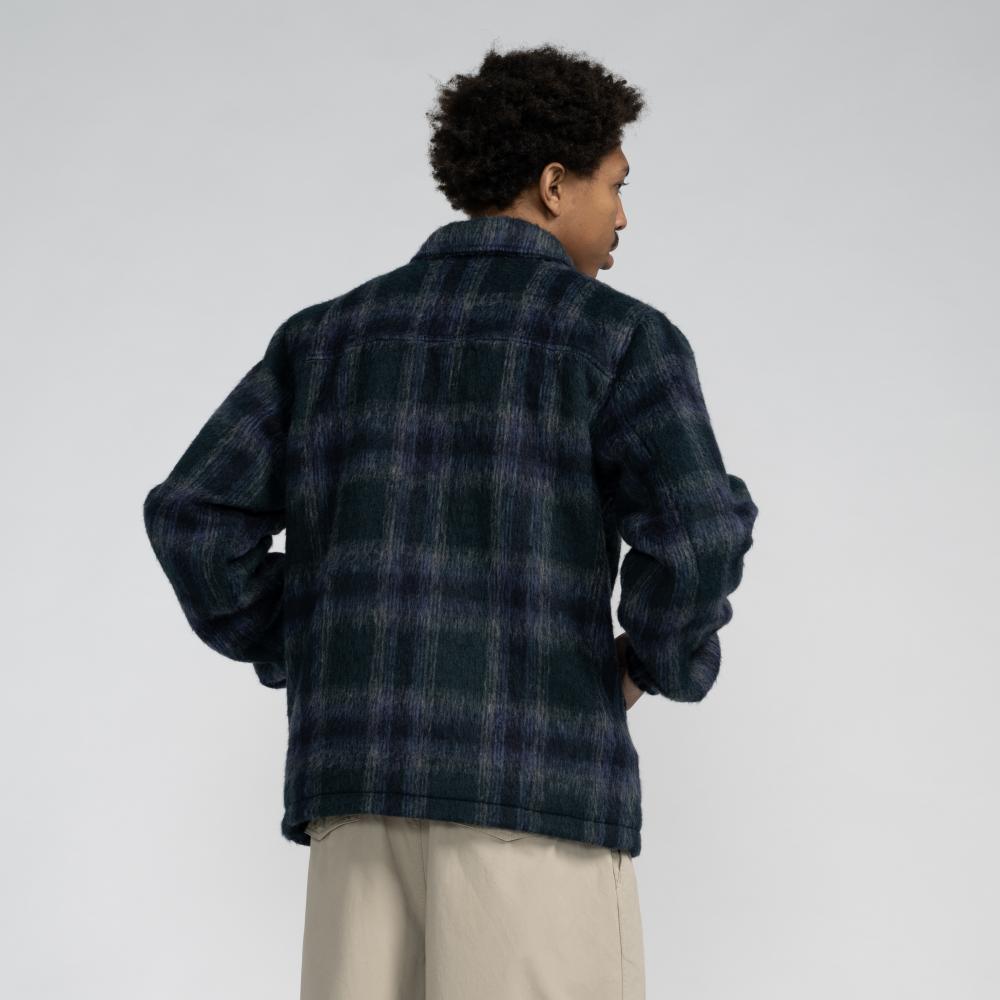 Santa Cruz Jacket Hideout Navy Blue Grey Checkered