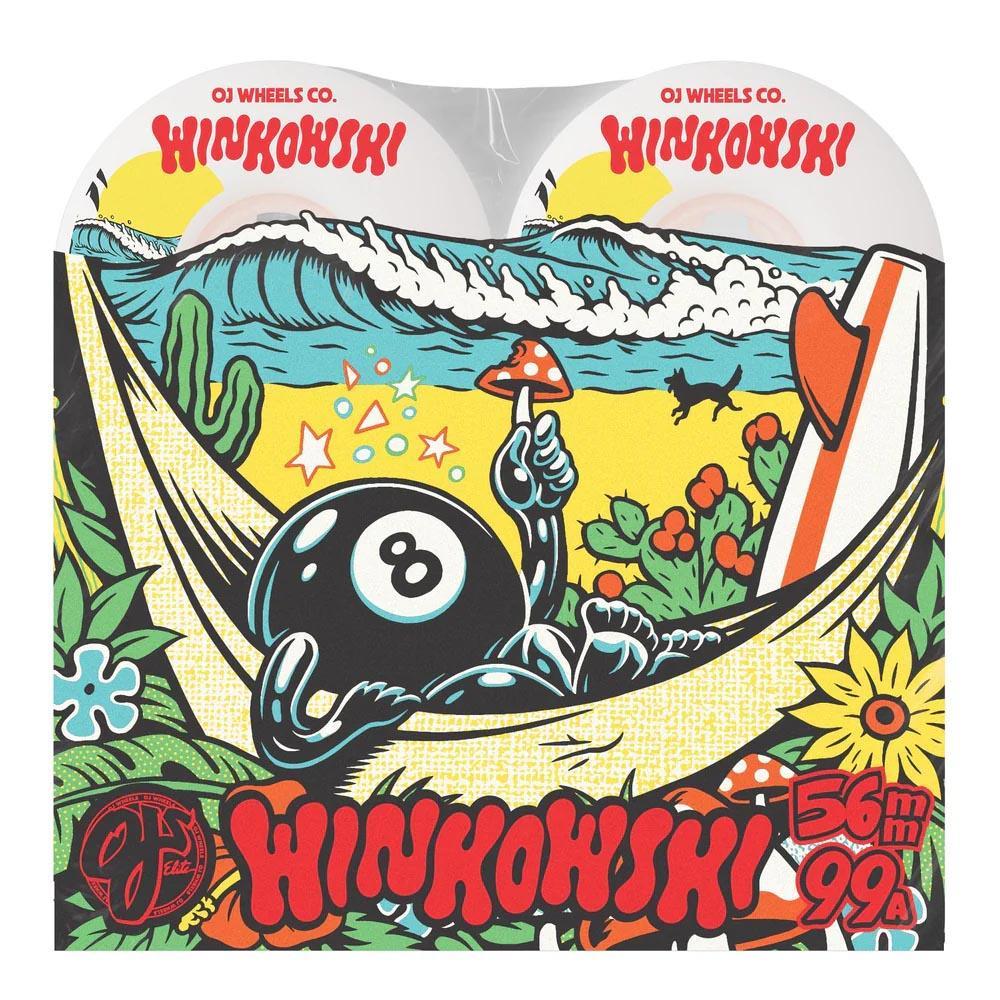 OJ Elite Skateboard Wheels Winkowski Mush Mini Combo 99 White 56mm