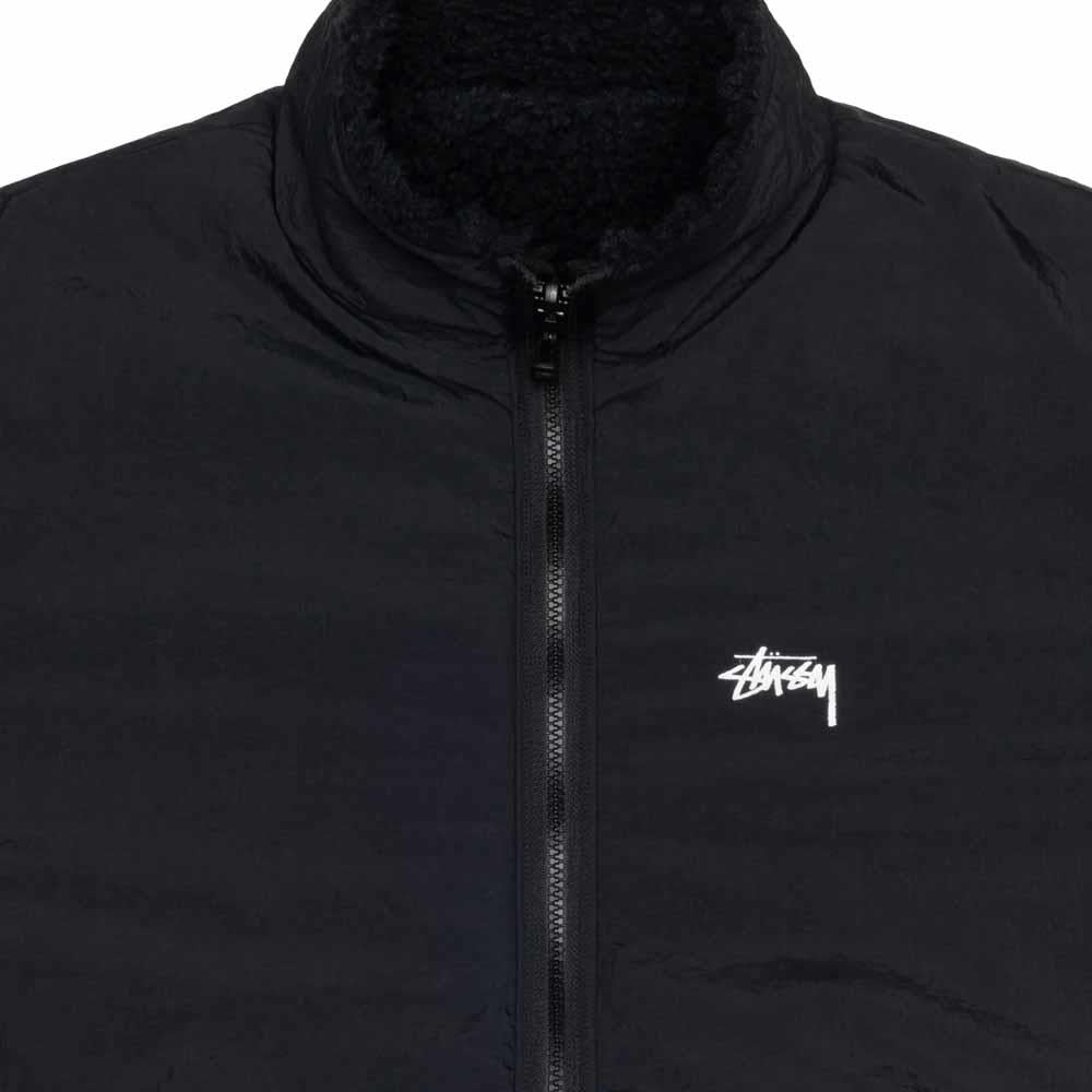 Stussy Sherpa Reversibile Jacket Black