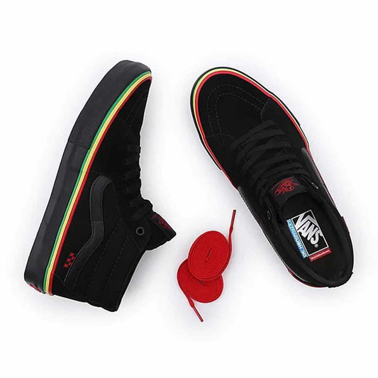 Vans MN Skate Grosso Mid Rasta Black Skate Shoes Shoes
