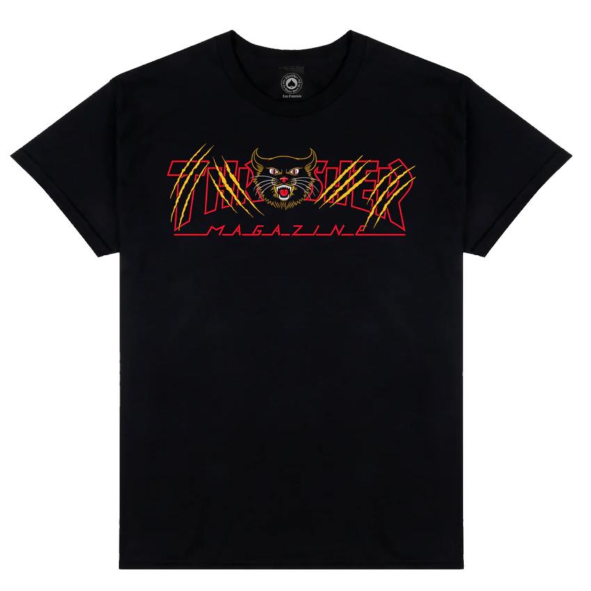 Thrasher Magazine Gato T-Shirt Black