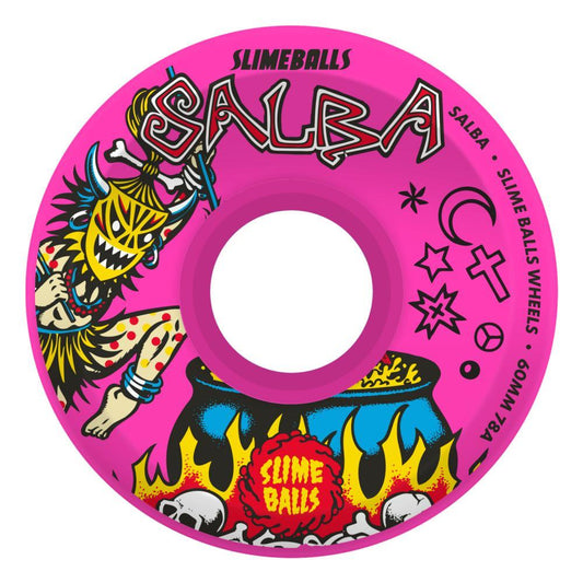 Slime Balls Skateboard Wheels Salba Witchdoctor OG Soft 78a Pink 60mm