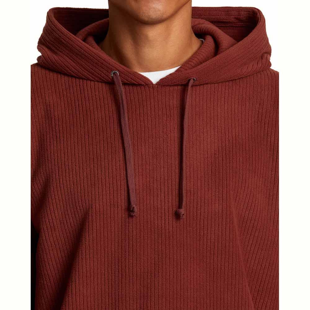 RVCA Hewitt Hooded Sweatshirt Dark Red Earth