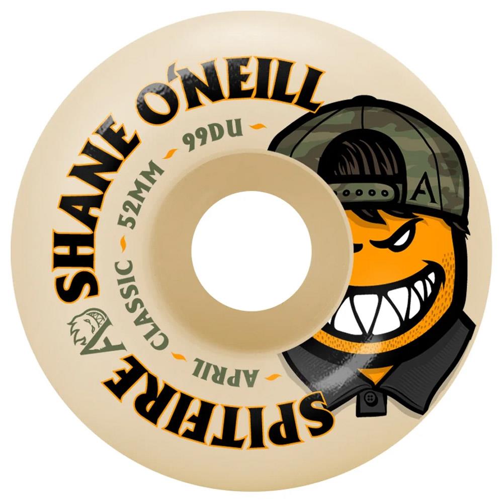 Spitfire x April Fomula 4 Shane Oneill Classic 52mm Skateboard Wheels Natural 99a