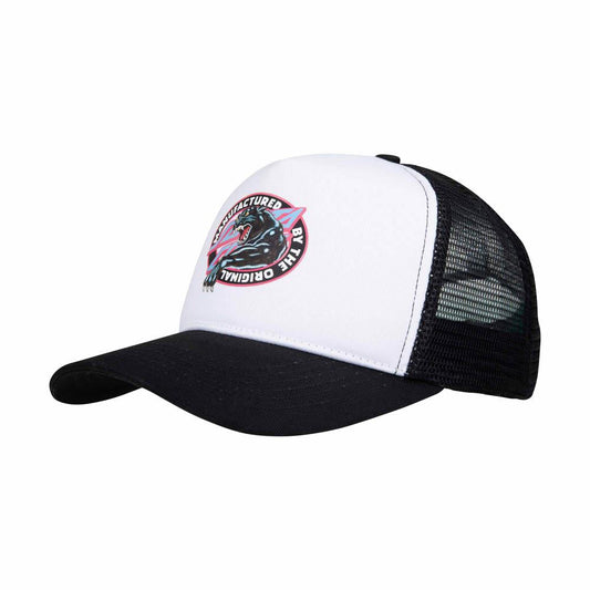 Santa Cruz Natas Sketch Panther Meshback Cap Black White One Size