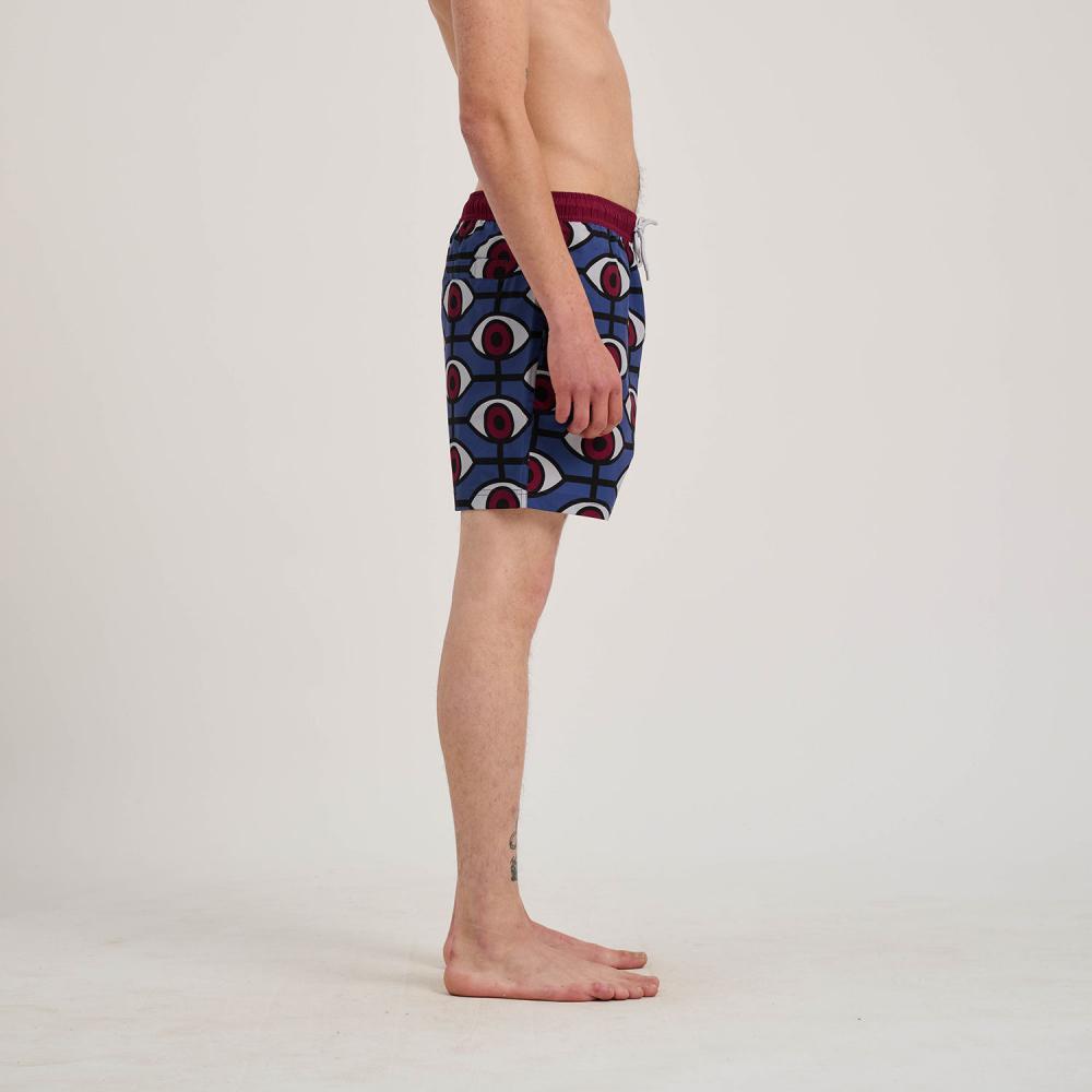 Santa Cruz Skateboards Swim shorts Salba Eyes Blue Red Multi
