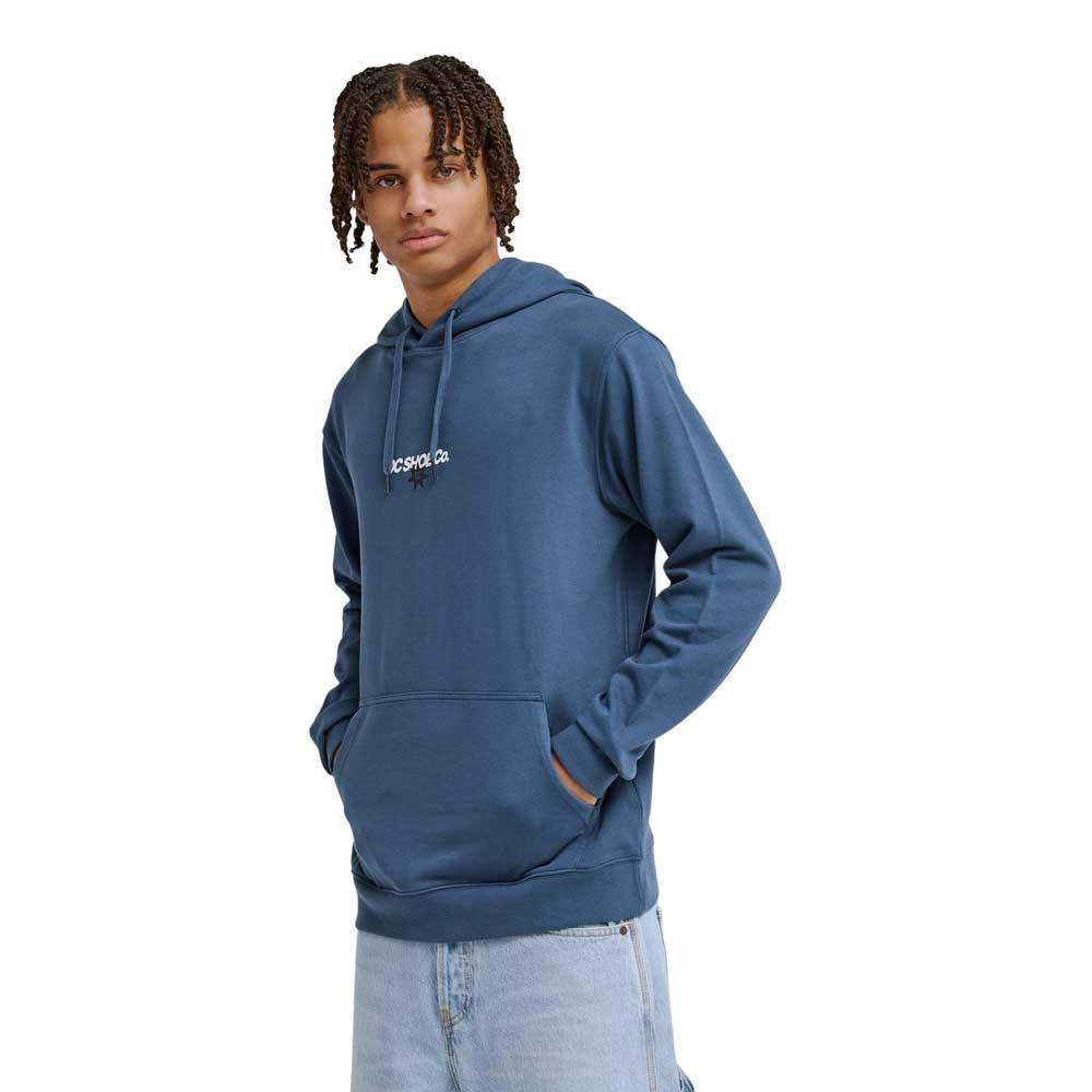 DC Shoes Vantura Pullover Hooded Sweatshirt Dark Denim Blue