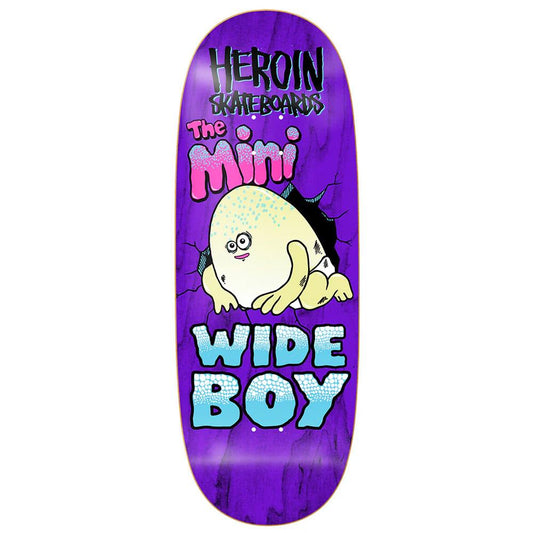 Heroin Skateboards Mini Wide Boy Skateboard Deck 10.5"