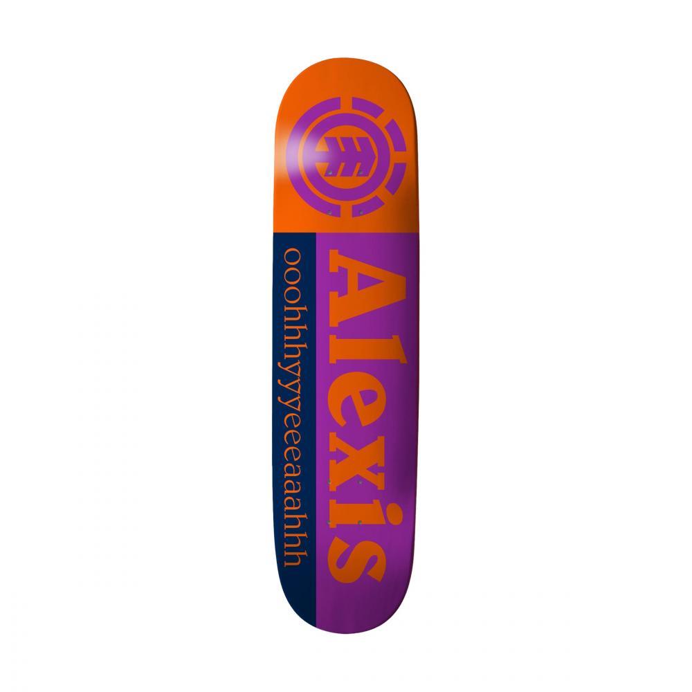 Element Alexis Section Purple Skateboard Deck Orange 8.25"