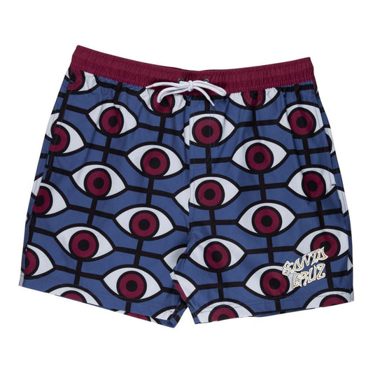 Santa Cruz Skateboards Swim shorts Salba Eyes Blue Red Multi