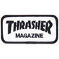 Thrasher Magazine Logo White Black Patch 4"
