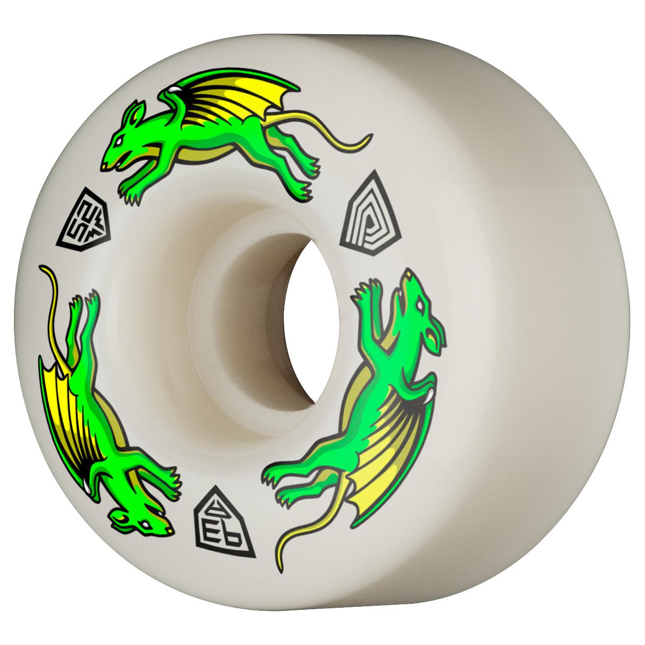 Powell Peralta Dragon Skateboard Wheels Formula Wide Nano Rats 52mm x 34mm 93A