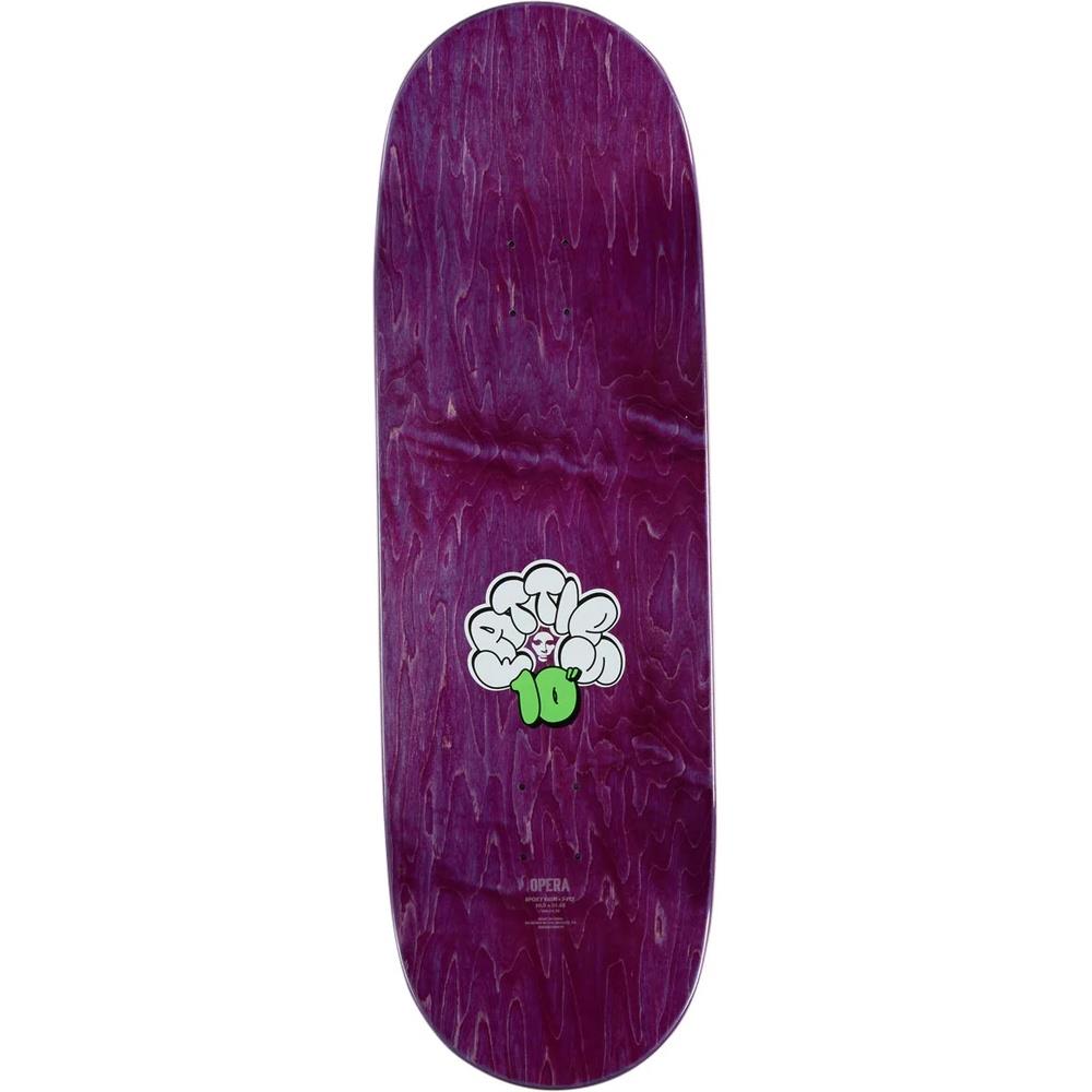 Opera Fatties RGB Mask Ex7 Skateboard Deck Purple Blue 10"