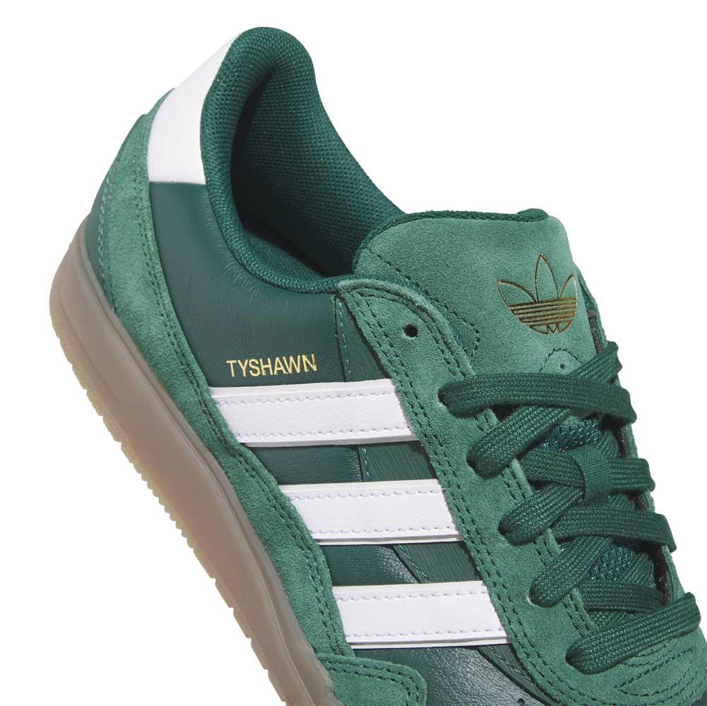 Adidas Skateboarding Tyshawn II Collegiate Green Feather White Gum 5 Skate Shoes