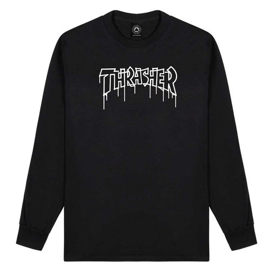 Thrasher One-Liner Long Sleeve T-Shirt Black