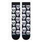 Stance Static Skull Crew Socks Black Large Uk7-11