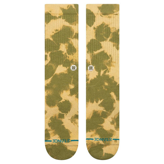 Stance Socks Spotty Dye Crew Olive UK 7-11