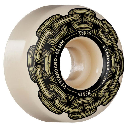 BONES X-Formula Gold Chain Standard V1 Skateboard Wheels 52mm 97A