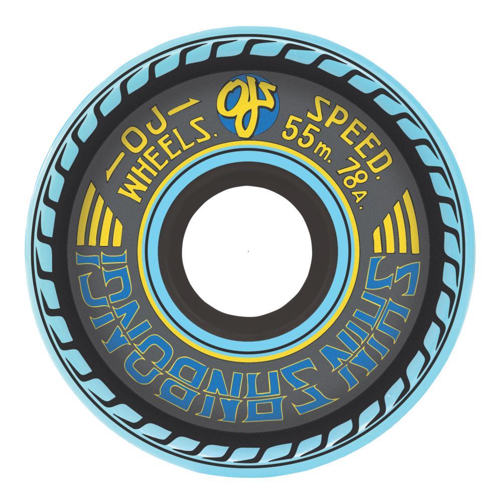 OJ Skateboard Wheels Shin Sanbongi Super Juice 78a Blue 55mm