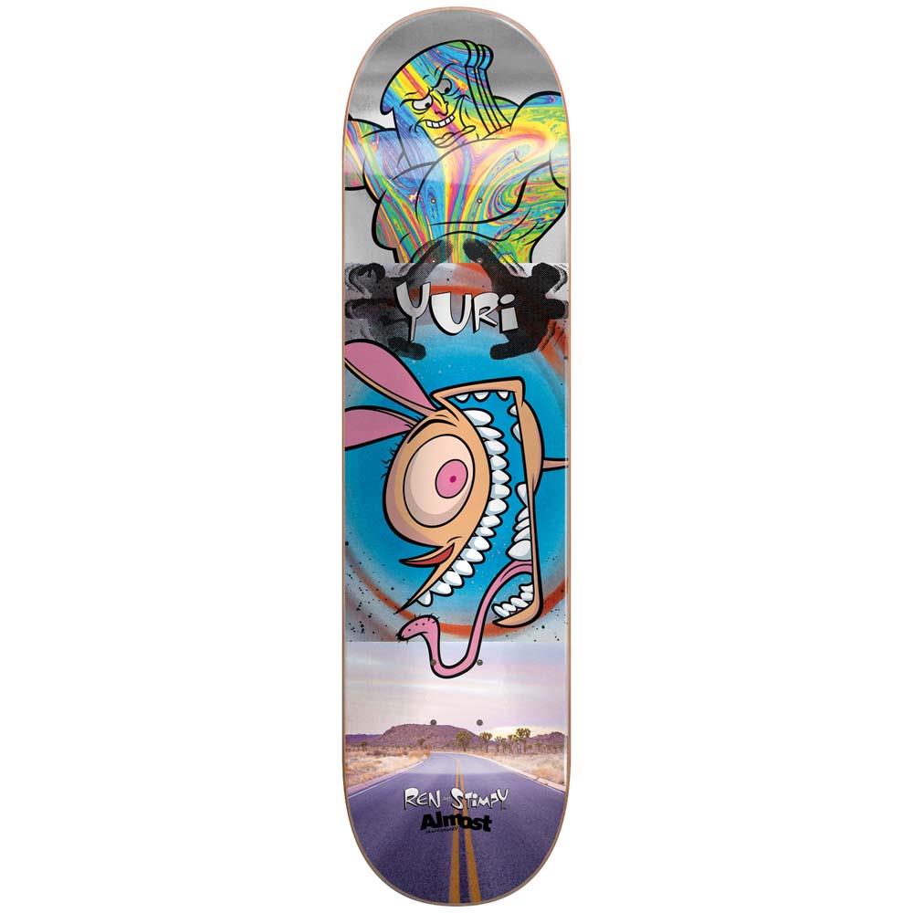 Almost Yuri Ren & Stimpy Road Trip Skateboard Deck Multi 8.375"