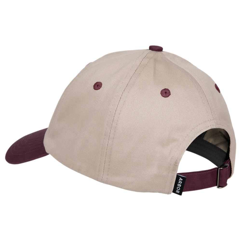 Arbor Skateboards Roots Cap Sand Mulberry Red