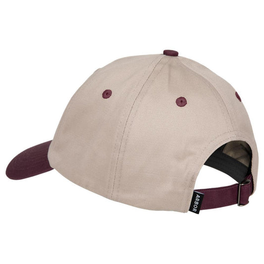 Arbor Skateboards Roots Cap Sand Mulberry Red