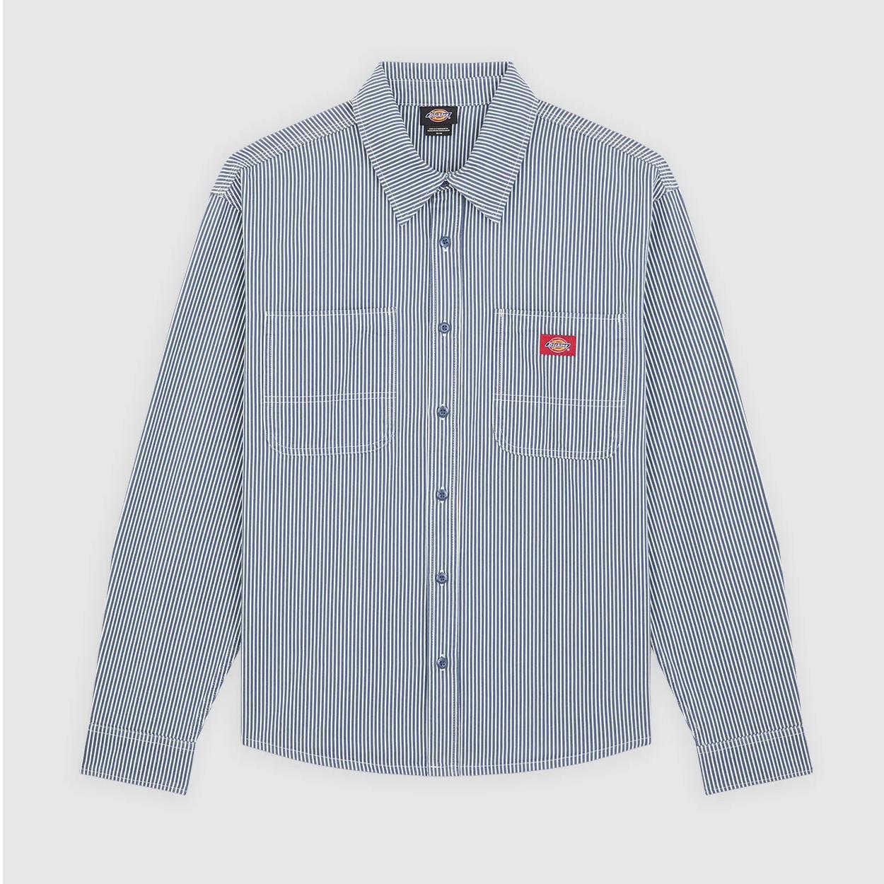 Dickies 247 Work Shirt Garment Dyed Retro Indigo