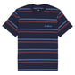 DC Shoe Co Sheriff Stripe Short Sleeve T-Shirt Blue Black Iris