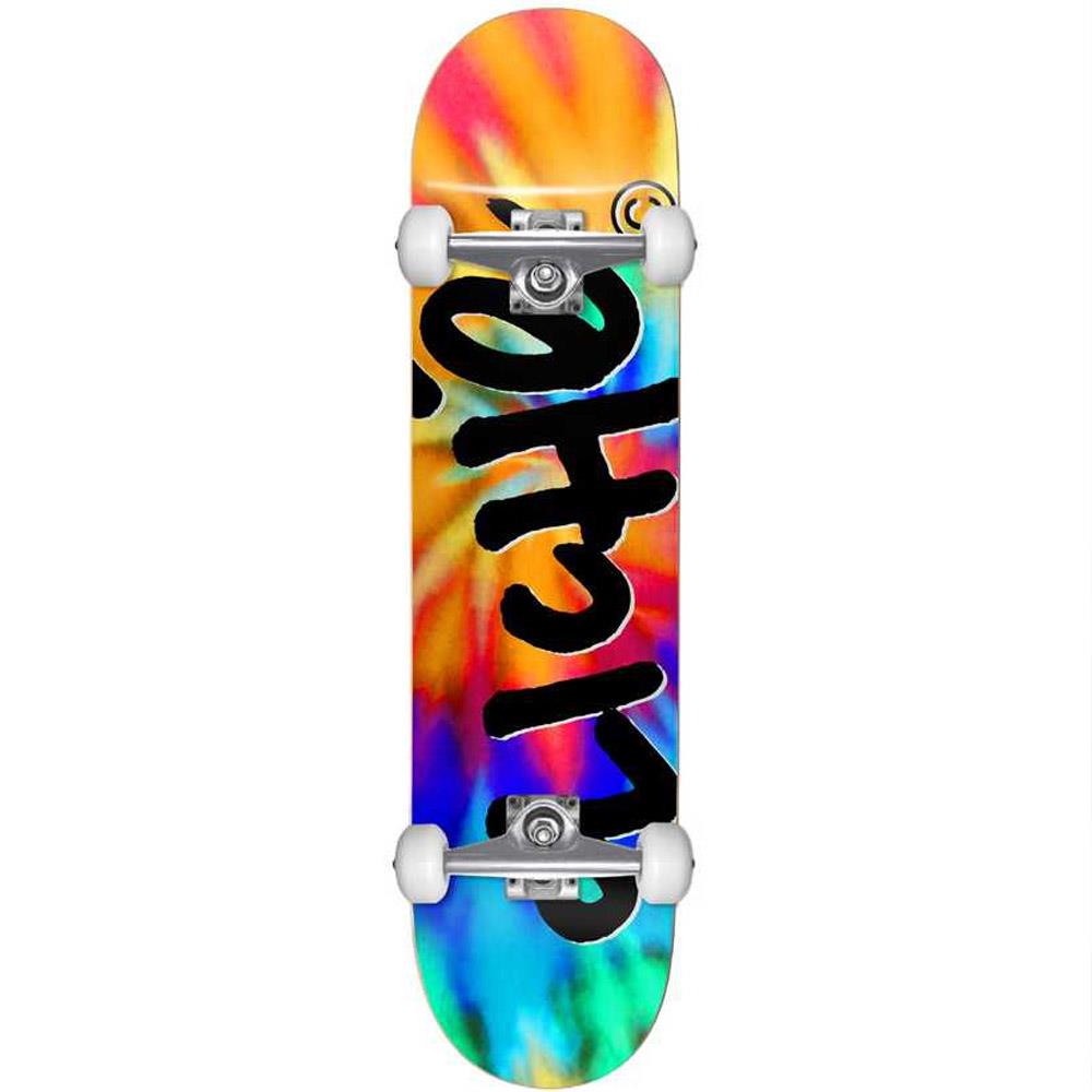 Cliché Handwritten Invert Factory Complete Skateboard Tie Dye 8''