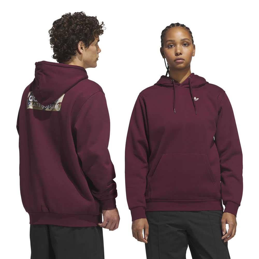 Adidas Skateboarding Skate Logo Hooded Sweatshirt Maroon