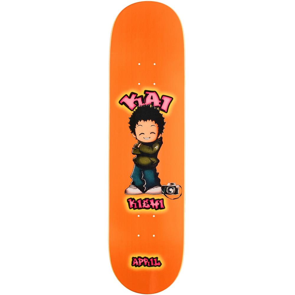 April Kai Kishi 'Chibi' Orange Skateboard Deck 8.25"