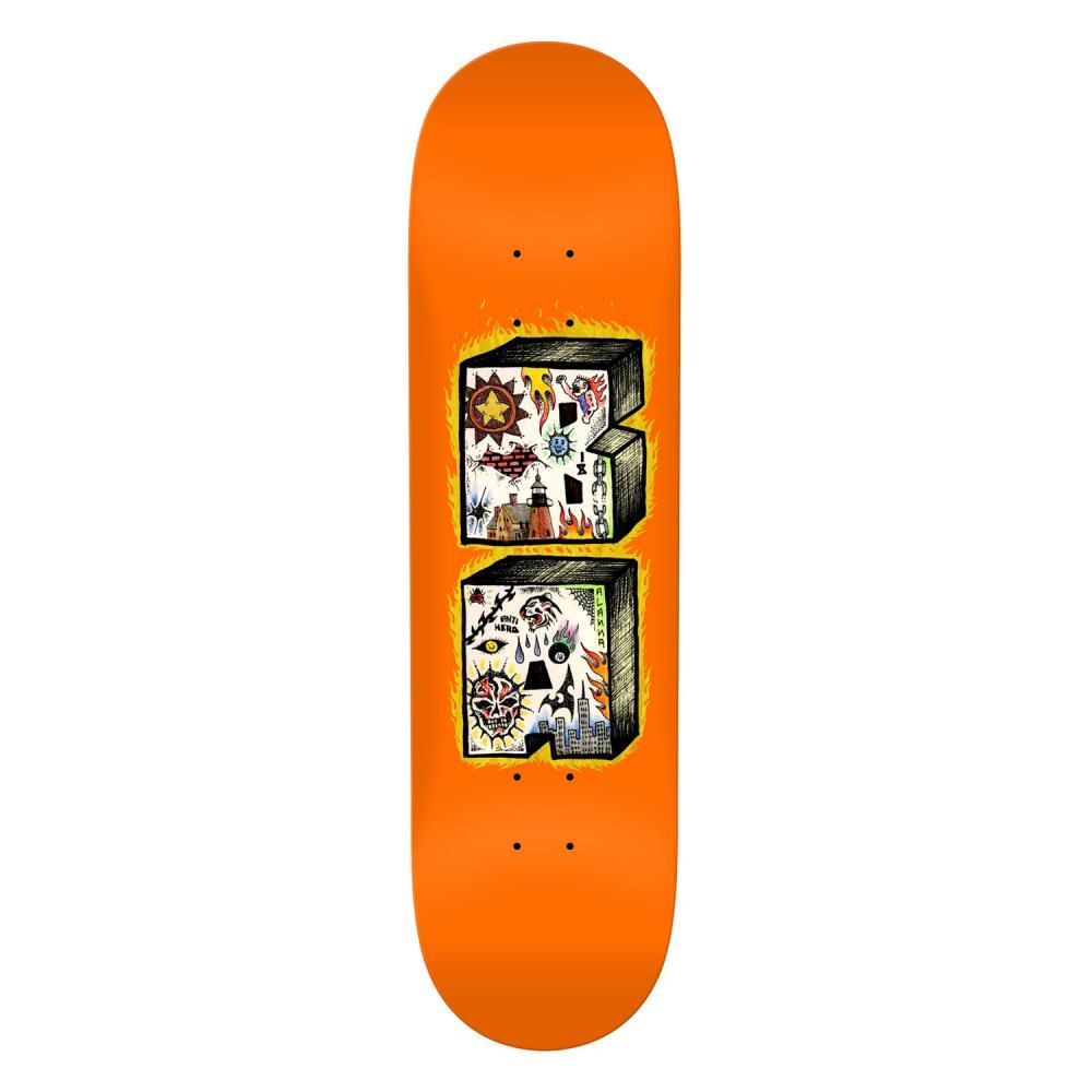 Antihero Skateboard Deck B.A. Stacked Orange 8.75"