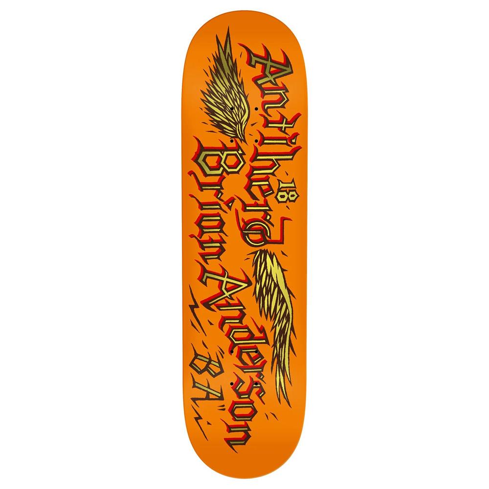 Anti Hero Brian Anderson Customs Orange Skateboard Deck 9.02"