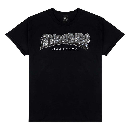 Thrasher Cracked By ExTeenager T-Shirt Black