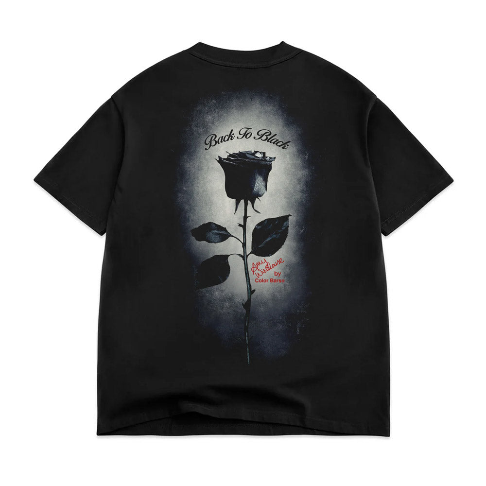 Color Bars Amy Whinehouse Back to Black T-Shirt Black