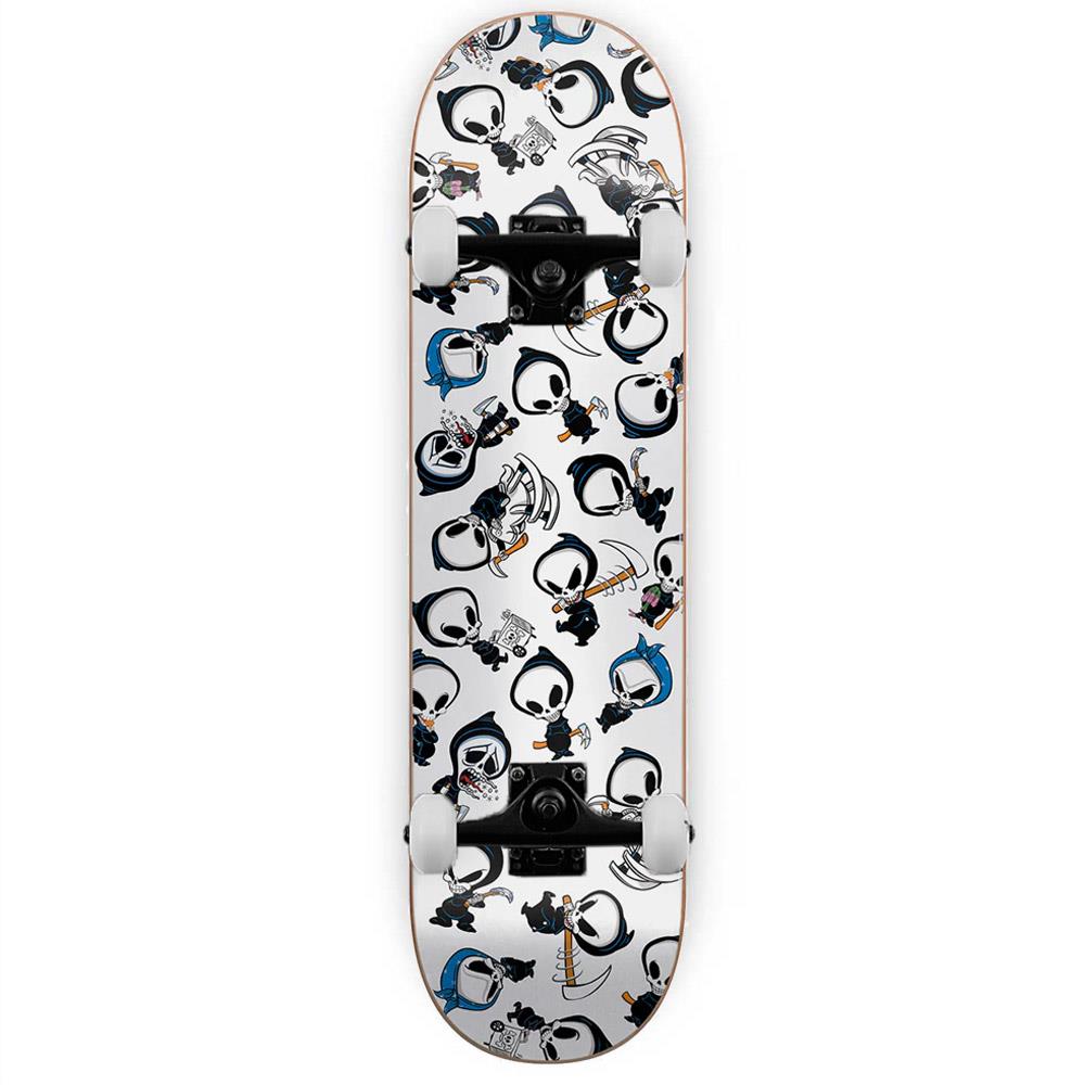 Blind Reaper Wallpaper Complete Skateboard White 7.75"