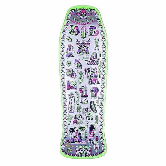 Blast Skates Flash Collection Seb Touache Skateboard Deck Silver 10"