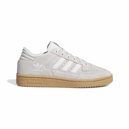 Adidas Skateboarding 85 Centennial Low Crystal White Cloud White Gum Skate Shoes